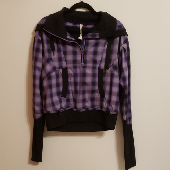 lululemon athletica Tops - Lululemon Purple Plaid Hoodie...10